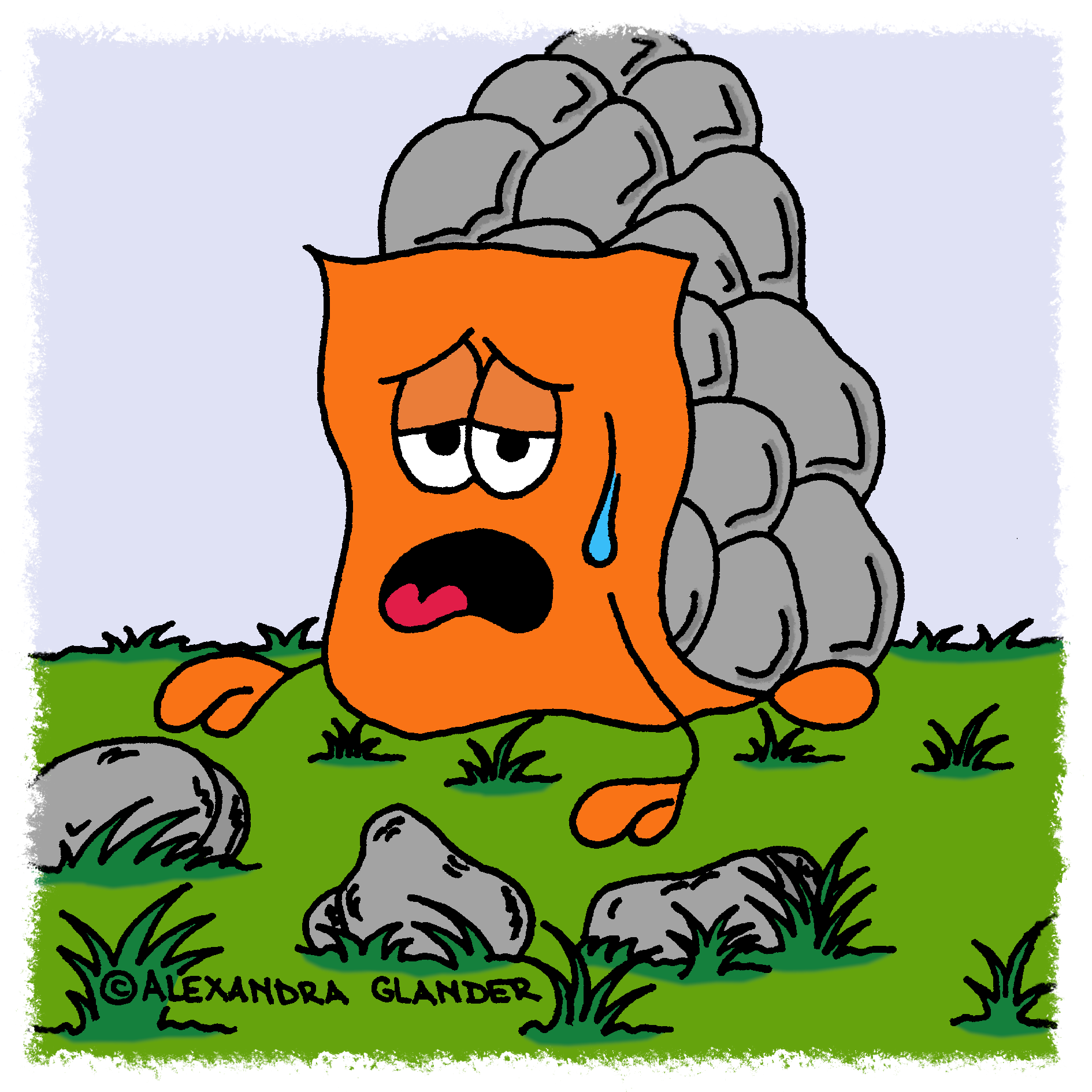 J_bricht unter der Last zusammen