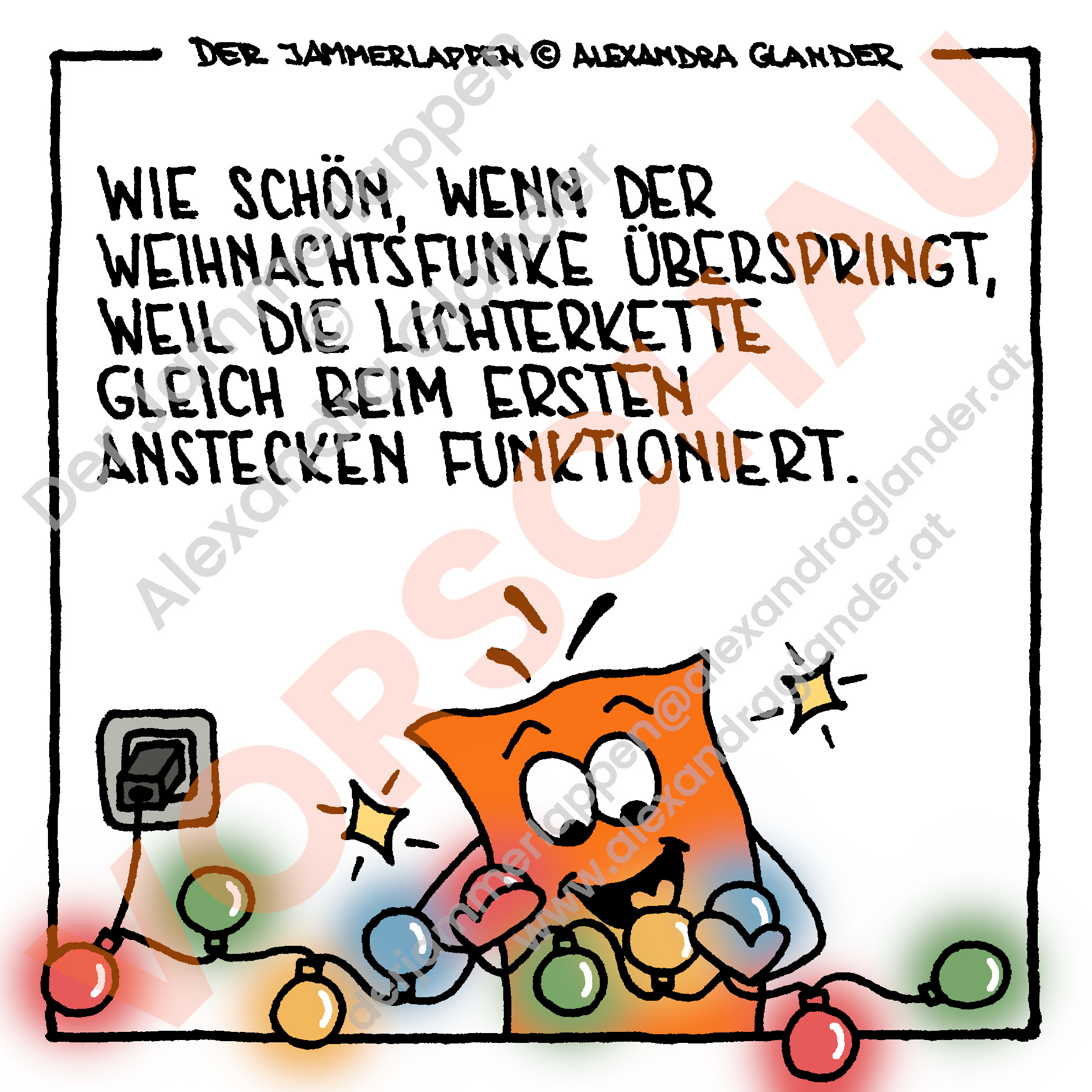 Motiv 04: überspringender Weihnachtsfunke